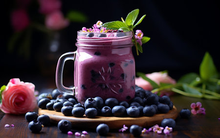Blueberry Smoothie Delightの素材