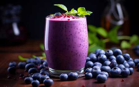 Blueberry Smoothie Delightの素材