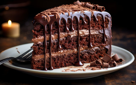 Decadent Chocolate Cake Sliceの素材