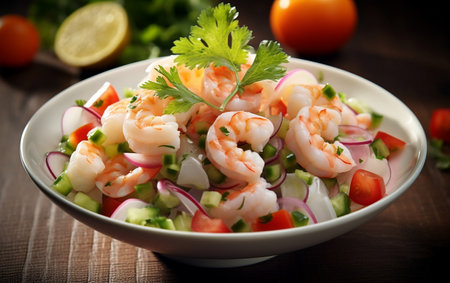 Ceviche Shrimp Saladの素材