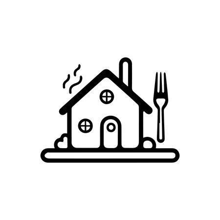 Home flat icon set vector illustrationのイラスト素材