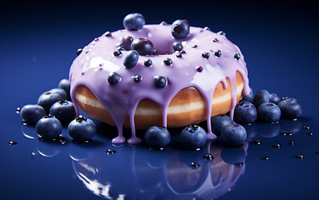 A professional photo of a glazed donutの素材