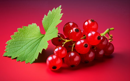 Vibrant and minimalist representation of realistic blueberriesの素材