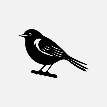 Logo Bird elegant icon vectorのイラスト素材