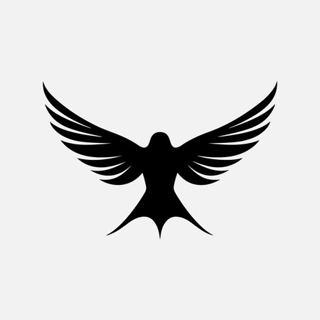 Bird Logo abstract flying design templateのイラスト素材