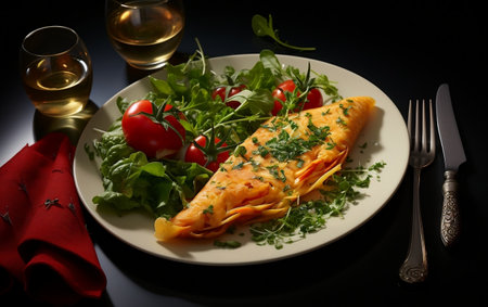 A Crisp-Focused French Omeletteの素材