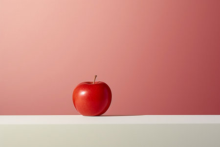 High-Quality Minimalist Stock Photography: Apple Illustrationの素材