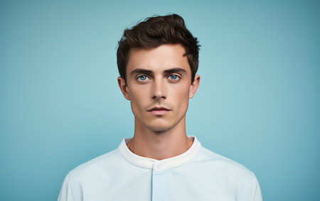 Professional Studio Session: Male Model in Indoor Settingの素材