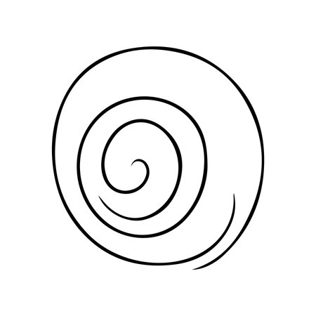 Circle Swirl Icon Vector Illustrationのイラスト素材