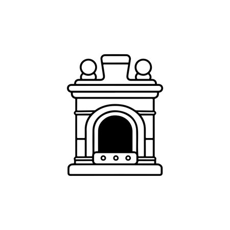 Fireplace Vector"のイラスト素材