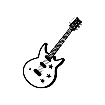 Guitar Shape Vectorのイラスト素材