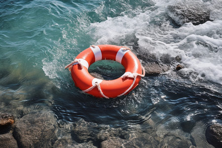The Vital Role of the Life Buoy Rescue Ring.の素材
