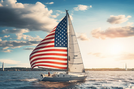 Sailboats and Stars: The Symbolism of Sailboats on Holidaysの素材
