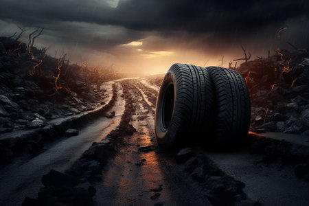 Tire Tracks of Fury: Racing at High Speedの素材