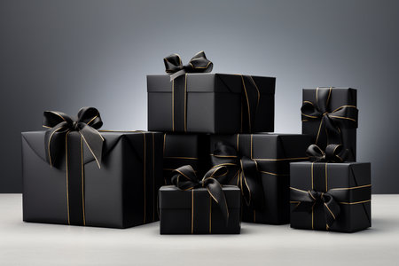Black Gift Boxes for Every Occasionの素材
