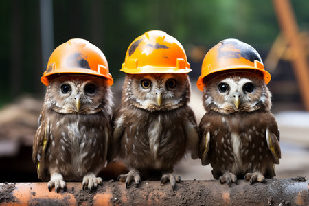 Owls Wearing Hard Hatsの素材