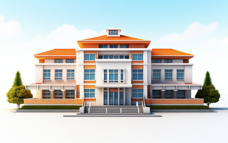 Innovative Educational Architecture in 3D Animationの素材