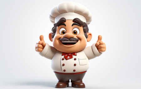 3D Chef Icon with an Endearing Touchの素材
