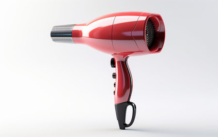Realistic Hairdryer Render in High Resolution.の素材