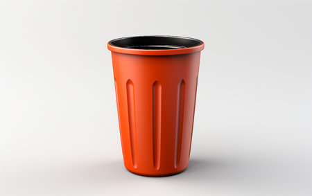 Modern Trash Can Illustration in High Resolution.の素材