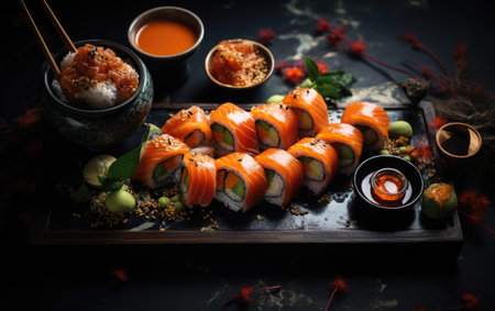 Sushi and Rolls Presentationの素材