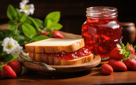Strawberry Jam on Toastの素材