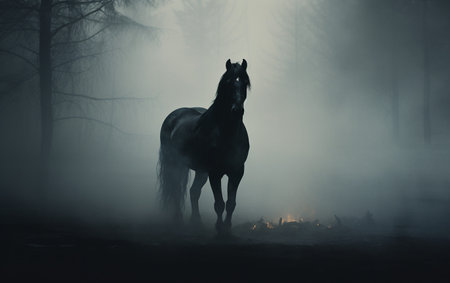 Majestic Stallion in the Dark.の素材