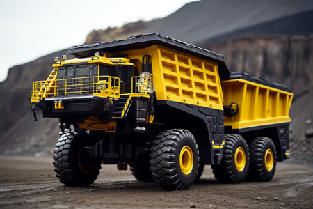 The Heart of Coal Mining Operations generated by Ai.の素材