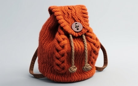 Stylish Handmade Knitted Bagの素材