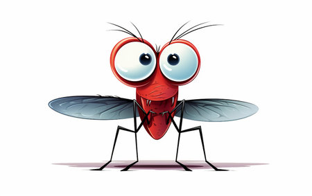 Mischievous Mosquito Cartoonの素材