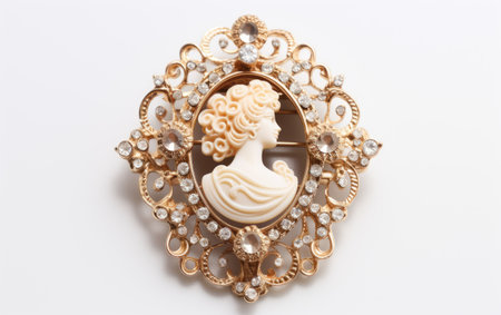 Inspired Brooch with Portrait Cameoの素材