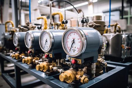 Close Examination of Pressure Equipment generative by Ai.の素材