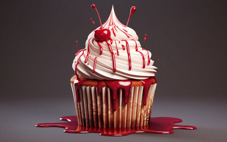 Cupcake with Melting Effectの素材