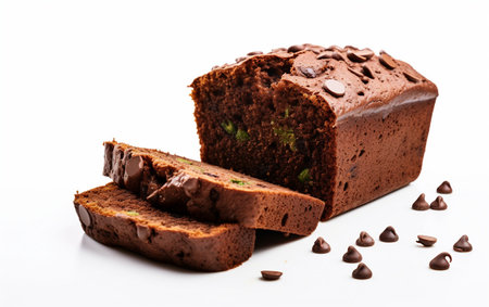 Rich and Moist Chocolate Zucchini Bread Sliceの素材