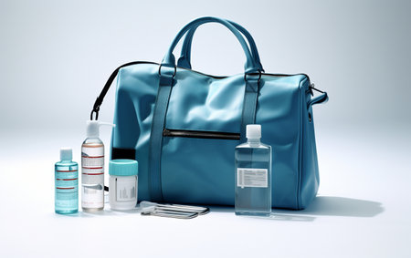 High-Resolution View of a Hospital IV Bag Generative By Ai.の素材