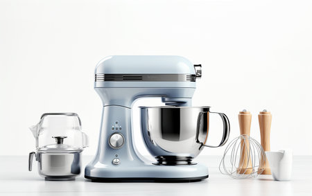 High-Resolution Kitchen Mixer and Utensils in 3D Generative By Ai.の素材
