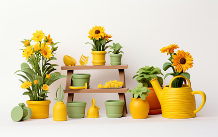 High-Resolution Insight into Toy Gardening Set Generative By Ai.の素材