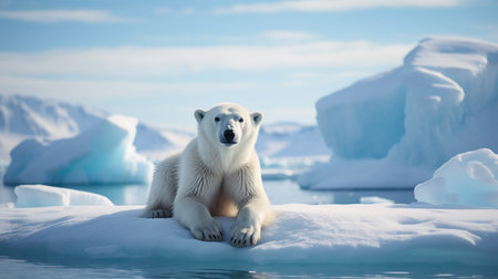 Capturing the Serenity of a Majestic Arctic Mammalの素材