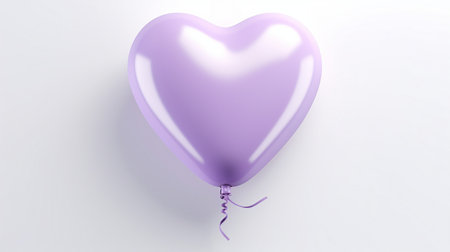Pastel Purple Heart Balloon Glowの素材