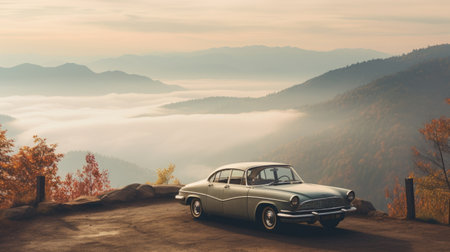 Stunning Car Landscapeの素材