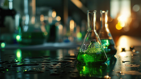 Composition of the Green Solution in the Beakerの素材