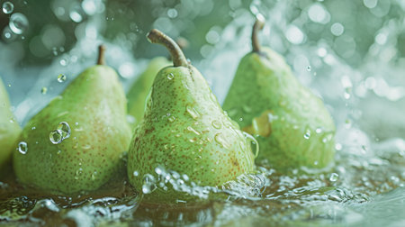 Pears in waterの素材