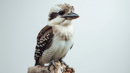 Kookaburra en Fondo Blancoの素材