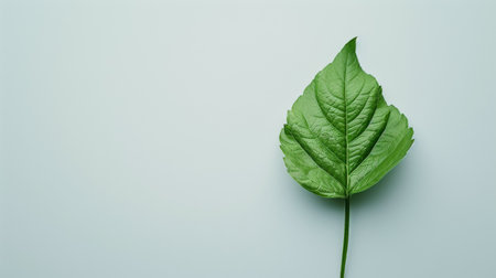 A Green Leaf Standing Aloneの素材