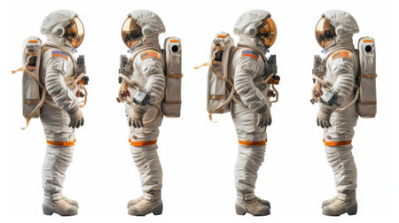 Set of Astronauts in Space Suitsの素材