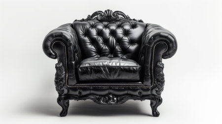 Black Leather Armchairの素材