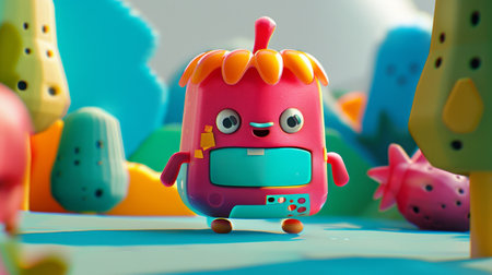 Mulberry character rendered in low detailの素材