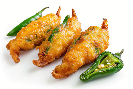 Traditional Chiles Rellenos Recipe Isolated On Transparent Backgroundの素材