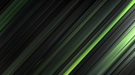 Soothing Black and Pistachio Tech Gradient with Diagonal Abstract Linesの素材