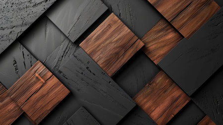 Black and rosewood square shape background presentationの素材